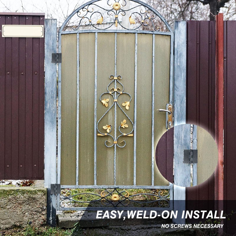 LEIFIDE 2 Pieces 3 Heavy Duty Weldable Hinges 12 Ga Welding Long Lasting Steel Butt Hinge Corrosion And Rust Resistant Metal Weld On Hinges For Trailer Door Gates - Image 4