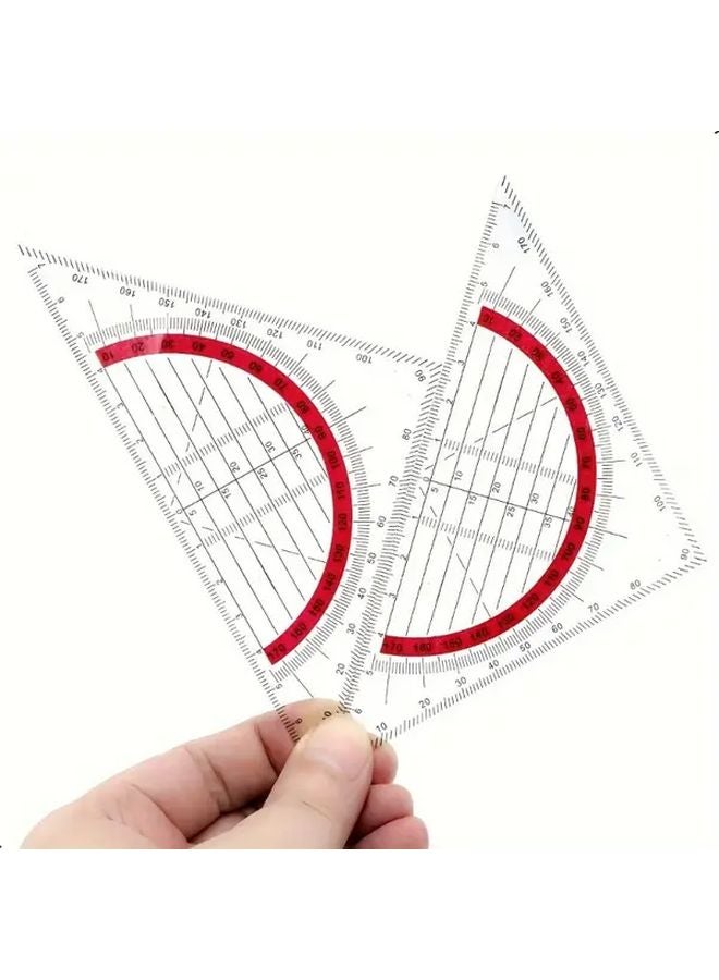 45 Degree Plastic Square Triangle Ruler For Architects Designers Drawing Geometry Sewing - Image 5