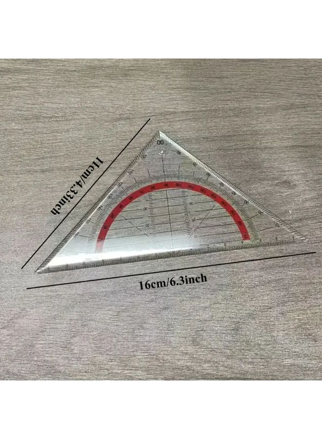 45 Degree Plastic Square Triangle Ruler For Architects Designers Drawing Geometry Sewing - Image 4