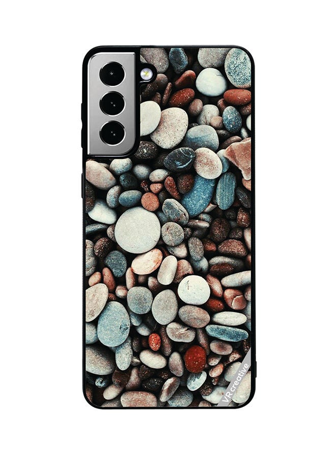 VR CREATIVE Protective Case Cover For Samsung Galaxy S21 FE 5G Pebbles Design Multicolour - Image 1