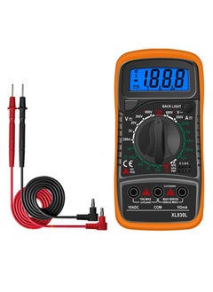 XL830L High Precision Digital Multimeter, AC/DC Digital Display, Voltage/Current/Resistance/Temperature/Diode/Transistor Test/Continuity with Data Hold