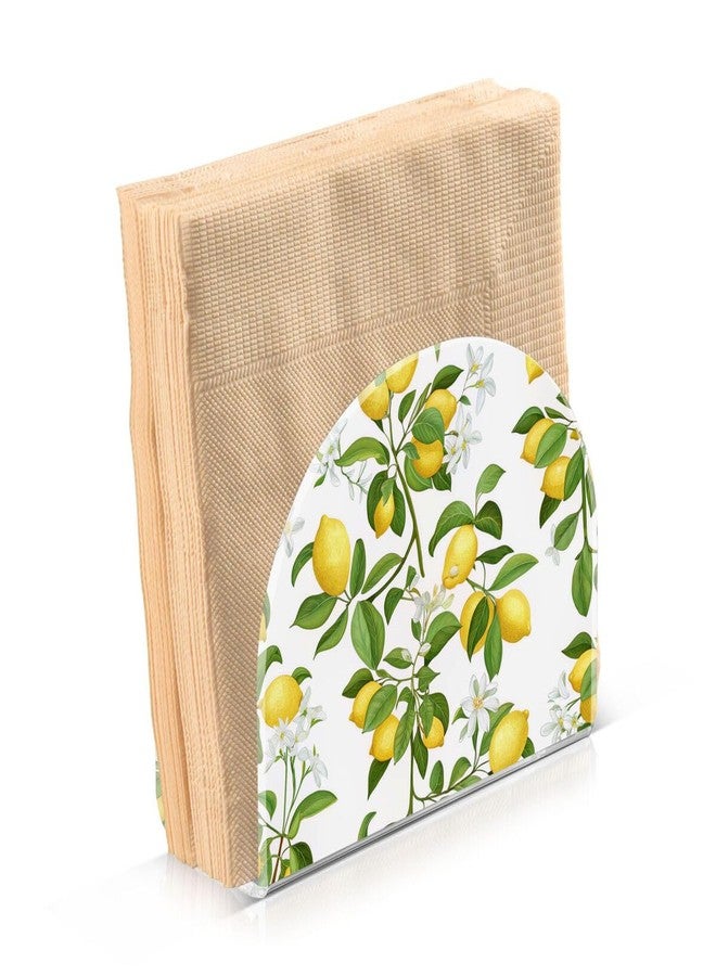 xigua Lemon Acrylic Napkin Holder, Clear Plastic Cocktail Napkin Holder for Kitchen Restaurant Tables - Image 2