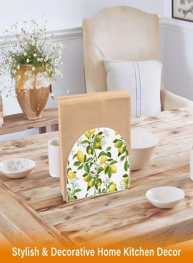 xigua Lemon Acrylic Napkin Holder, Clear Plastic Cocktail Napkin Holder for Kitchen Restaurant Tables - Image 5