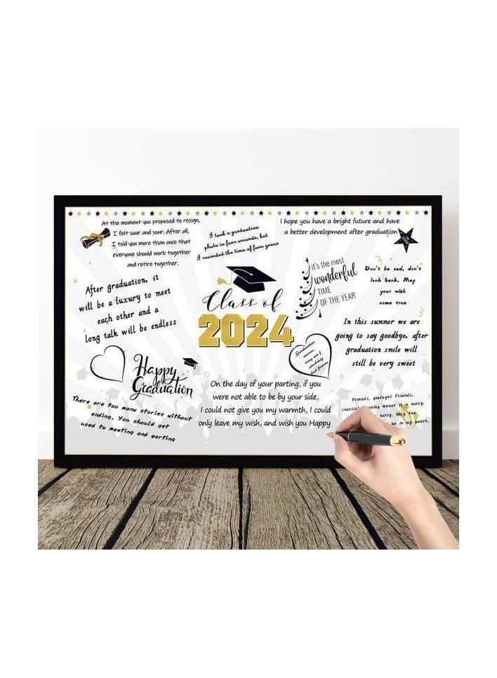 بطاقة تهنئة للتخرج، مقاس 55 سم × 35 سم، ذهبي