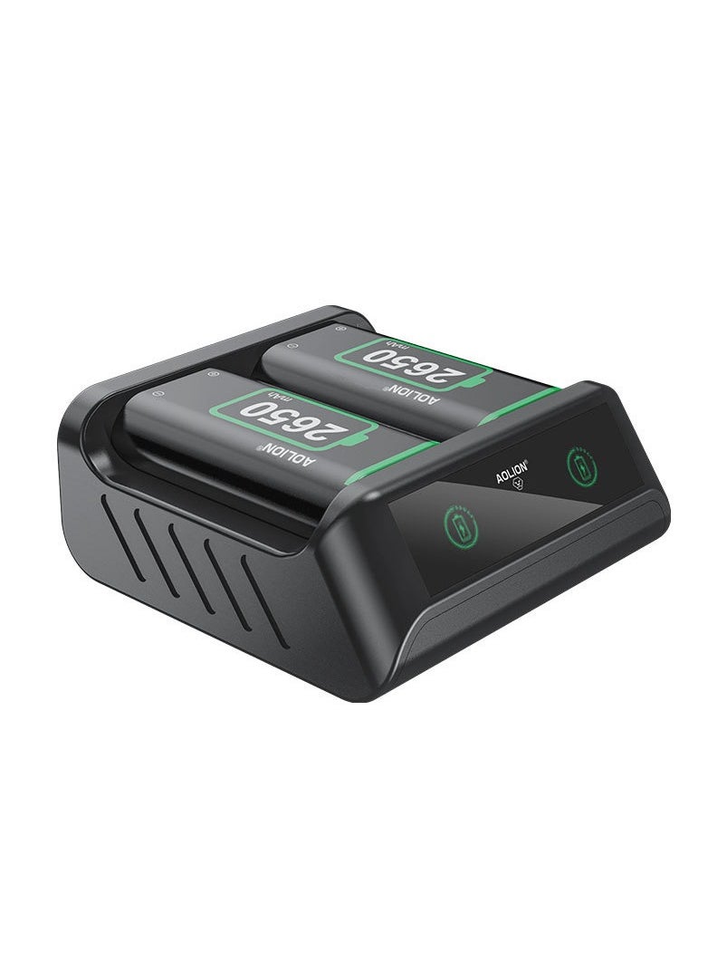 AOLION - Xbox Controller Battery Pack Charger,Rechargeable Battery Pack for Xbox One/Xbox One S/Xbox One X/Xbox One Elite/Xbox Series S/Xbox Series X Controller with 2x2650mAh,LED Indicator - Image 1
