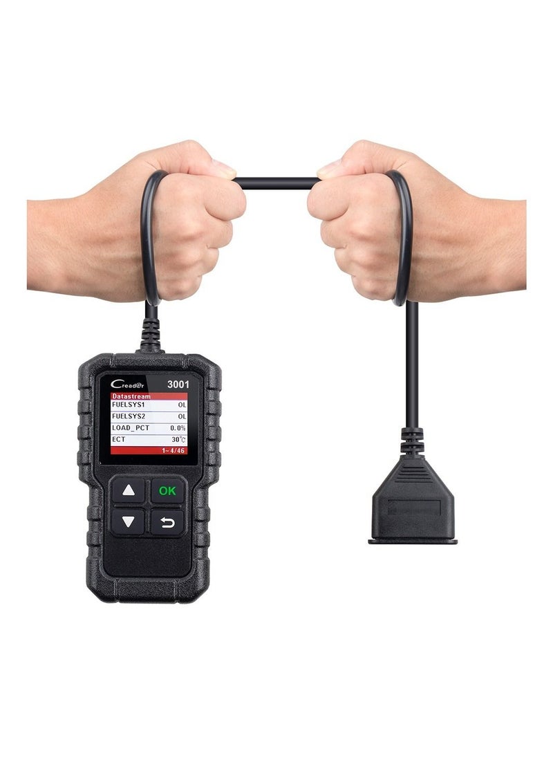 Launch - LAUNCH CR3001 Creader 3001 Code Reader V2.0 Lifetime Free update OBDII/EOBD Read Code Auto Diagnostic Tool DIY OBD Scanner KW590 - Image 1