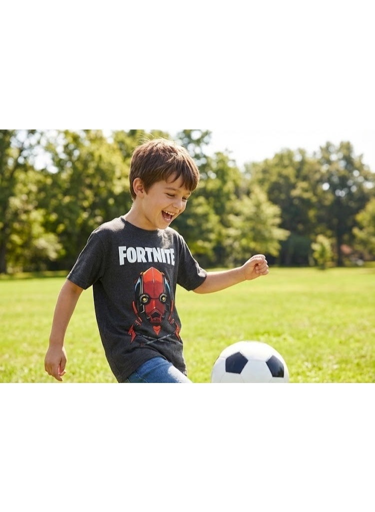 Fortnite Red Mask Boy T-Shirt by kids tv100%cotton - Image 3