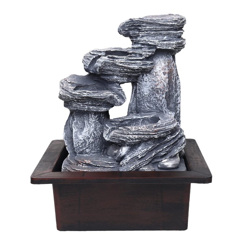 SPLICE SPLICE Soothing Meditation Natural Water Fountain Flowing Water Desk Fountain Relaxing Water Flow That Mimics Sound of Waterfall Water Fountains Indoor Feel Calm NatureNC7  - Image 5