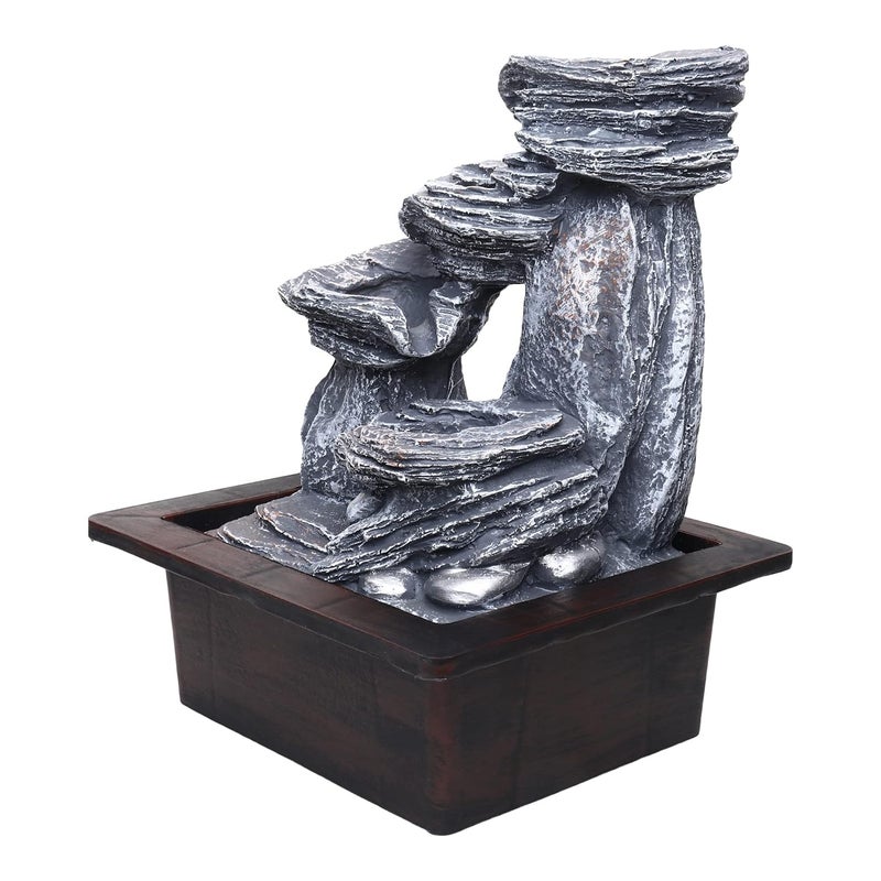 SPLICE SPLICE Soothing Meditation Natural Water Fountain Flowing Water Desk Fountain Relaxing Water Flow That Mimics Sound of Waterfall Water Fountains Indoor Feel Calm NatureNC7  - Image 4