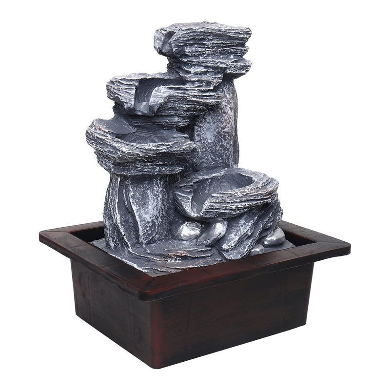 SPLICE SPLICE Soothing Meditation Natural Water Fountain Flowing Water Desk Fountain Relaxing Water Flow That Mimics Sound of Waterfall Water Fountains Indoor Feel Calm NatureNC7  - Image 3