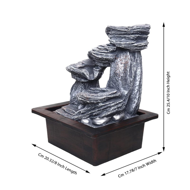 SPLICE SPLICE Soothing Meditation Natural Water Fountain Flowing Water Desk Fountain Relaxing Water Flow That Mimics Sound of Waterfall Water Fountains Indoor Feel Calm NatureNC7  - Image 2