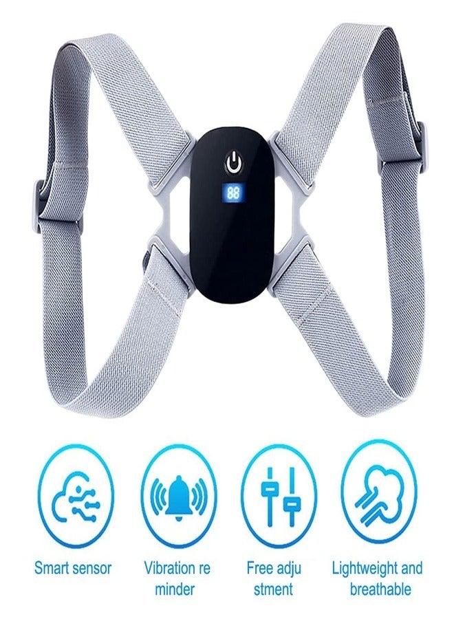 Smart Posture Corrector, Upper Back Brace with Vibration Intelligent Posture Reminder, Help to Keep Right Posture to Keep a Good Habit, Posture Trainer for Women, Kids, Men - Image 2