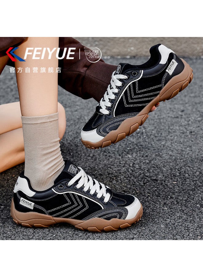 Feiyue Official Women's Sports Shoes  Spring New Casual Comfortable Black Size 35