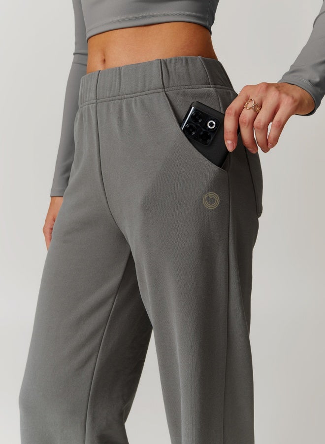 KAWN.YOGA Womens Mid Waist Oversized Wide Leg Joggers  - Image 5
