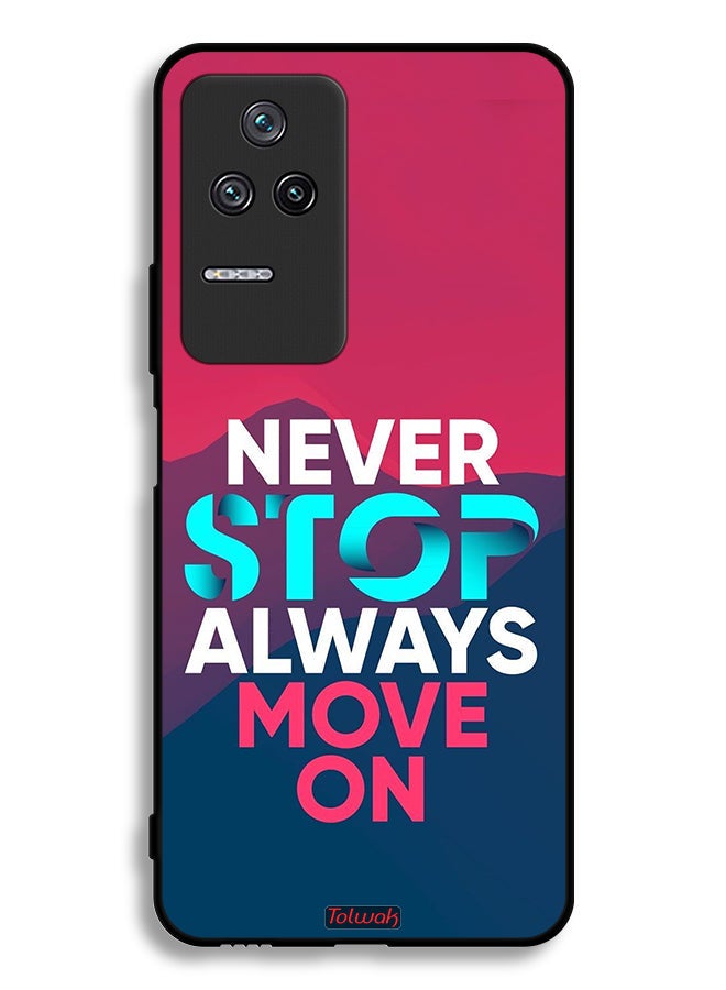 Tolwak Xiaomi Redmi K50 Pro Protective Case Cover Never Stop Always Move On - Image 2
