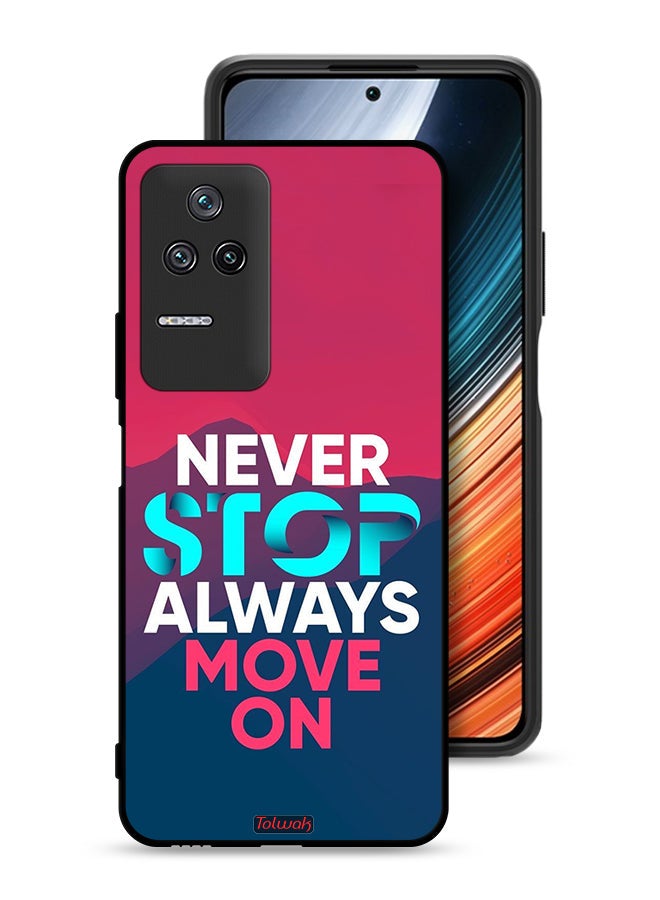 Tolwak Xiaomi Redmi K50 Pro Protective Case Cover Never Stop Always Move On - Image 1