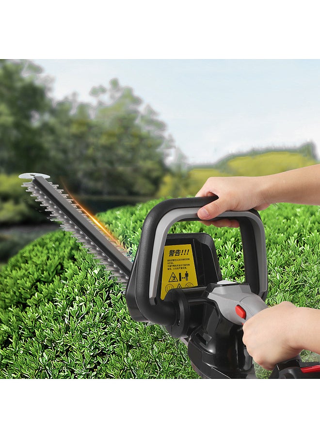 Generic - Cordless Hedge Trimmer 21V Battery Bush Trimmer Electric Hedge Trimmer for Pruning 21 Inch Dual-Action Blade with 3.0Ah Battery and Charger Grass Trimmer for Shrub Branch and Lawn - Image 1