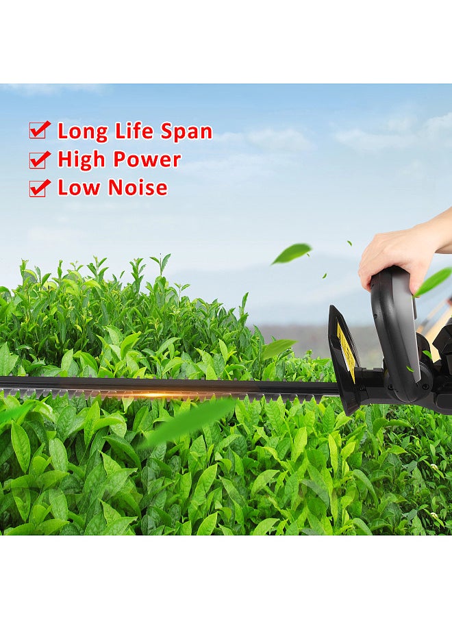 Generic - Cordless Hedge Trimmer 21V Battery Bush Trimmer Electric Hedge Trimmer for Pruning 21 Inch Dual-Action Blade with 3.0Ah Battery and Charger Grass Trimmer for Shrub Branch and Lawn - Image 1