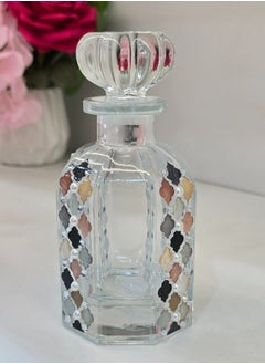 Damanhoor Decorative Empty Glass Perfume Oil Bottle Autumn Leaf Design Refillable 