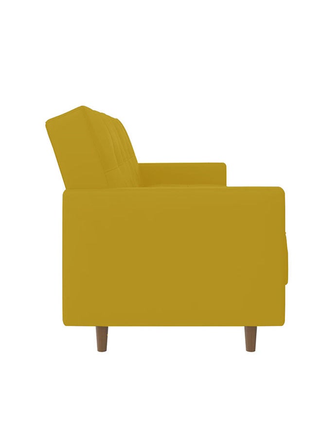 Leen | Sofabed 2 In 1 Upholstered In Velvet - Gold - pzsku/Z356697CF76D1FCB7DAECZ/45/_/1692718398/b84c35df-9148-4827-8eda-e3346d76569f