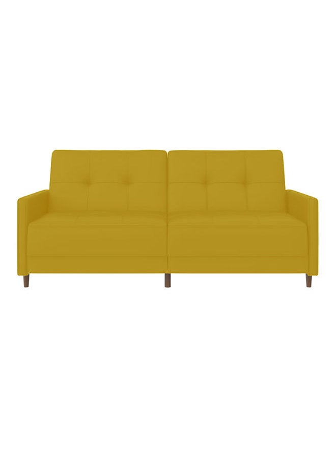 Leen | Sofabed 2 In 1 Upholstered In Velvet - Gold - pzsku/Z356697CF76D1FCB7DAECZ/45/_/1692718401/7923551b-38df-41a9-9895-20e662e2047d