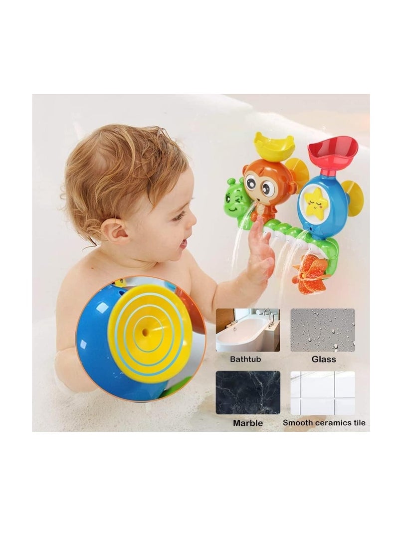 Raxoom Baby Bath Toy for Toddlers 2 3 4 5 Years Baby Kids Boys and Girls,Bathtub Toy - Spinning Gear and Googly Eyes for Toddler or Baby Bath Time Sensory Development,Bath Tub Toys for Kids Baby - Image 3