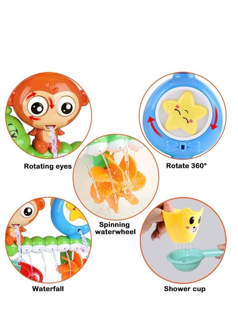 Raxoom Baby Bath Toy for Toddlers 2 3 4 5 Years Baby Kids Boys and Girls,Bathtub Toy - Spinning Gear and Googly Eyes for Toddler or Baby Bath Time Sensory Development,Bath Tub Toys for Kids Baby - Image 4