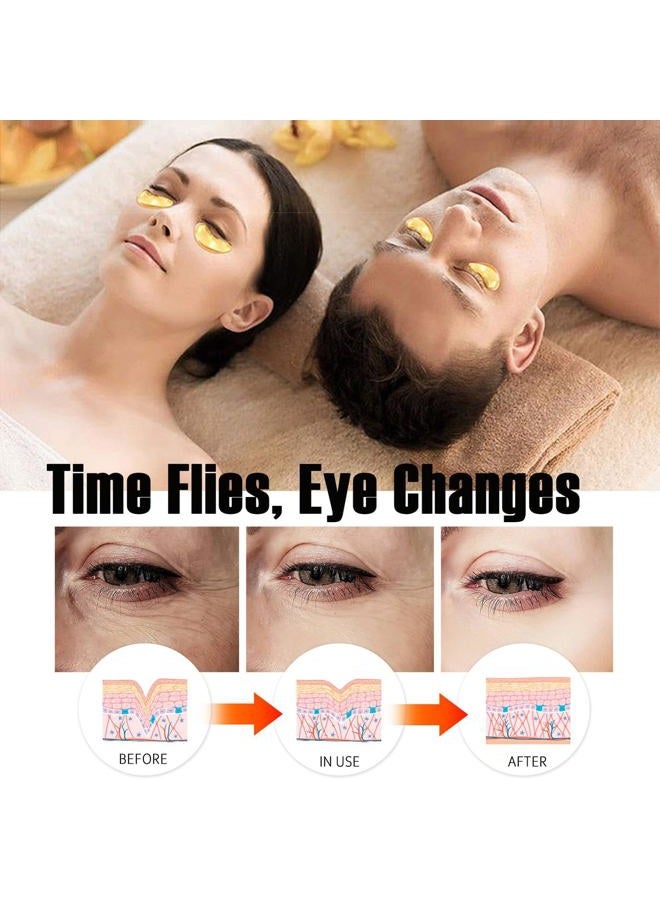 Eakroo 20 Pairs Lip Masks & Eye Mask,Power Crystal Gel 24K Gold Collagen Lip Eye Mask,Effectively Nourishes the Lip & Eye Skin,Anti-Aging Eye Patches for Moisturizing,Reducing Fine Lines Dark Circle - Image 5