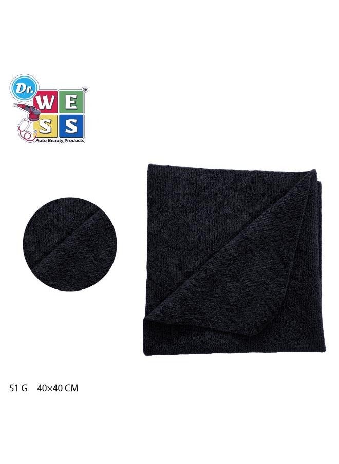 Dr.WESS Auto Beauty Products Dr.Wess Edgless Microfiber Towel-Black 40*40 