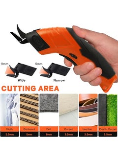 erorex Electric Scissor Cordless 3.6V 2500Mah Rechargeable Dressmaking Scissors With 2 Cutting Blades Versatile Shears For Cutting Fabric Carpet Ideal For Sewing And Crafting Projects  - Image 3