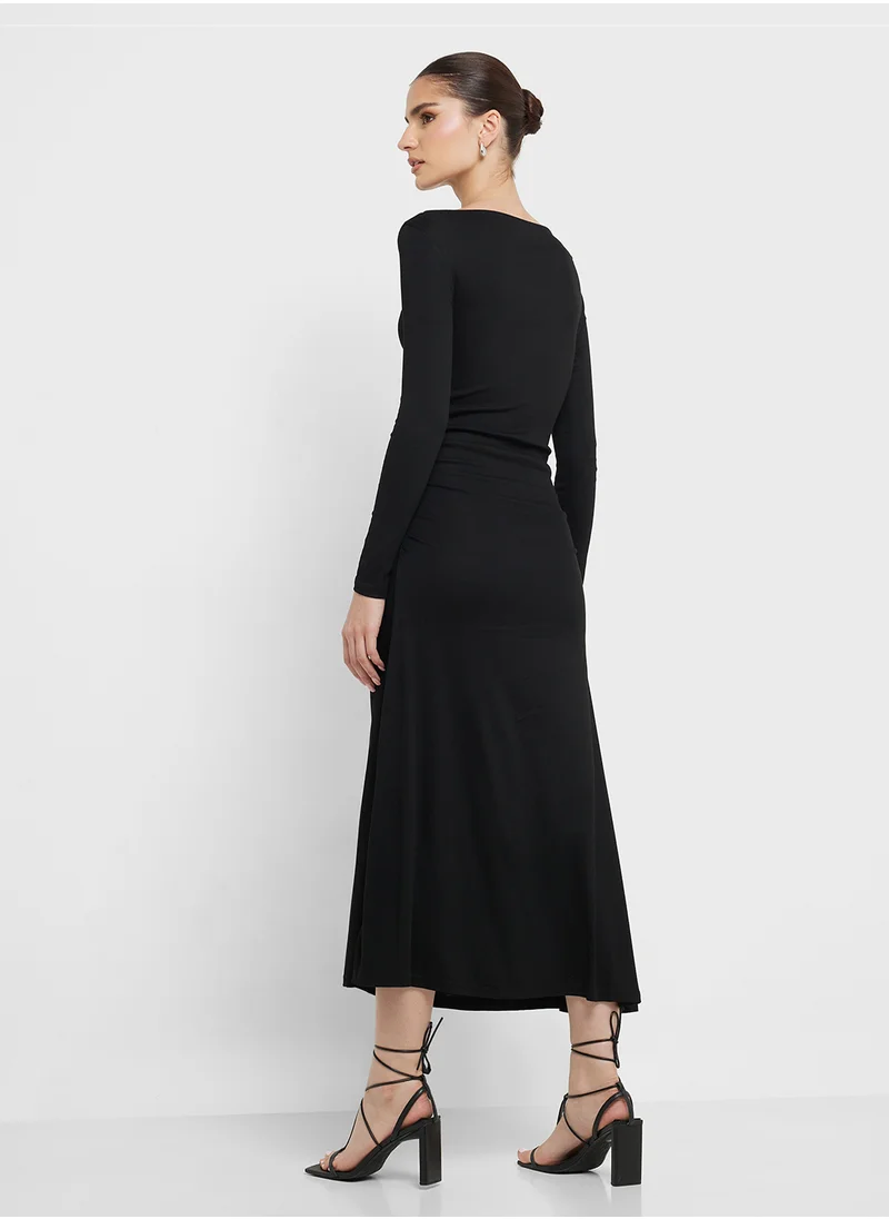 Ginger Draped Bodycon Dress