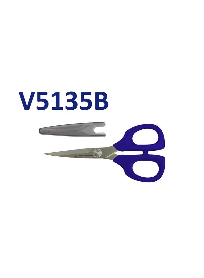KAI V5000 Edition V5135B Multi-Purpose Scissors With Safety Cap 13.5 Cm [Blue]  - Image 2