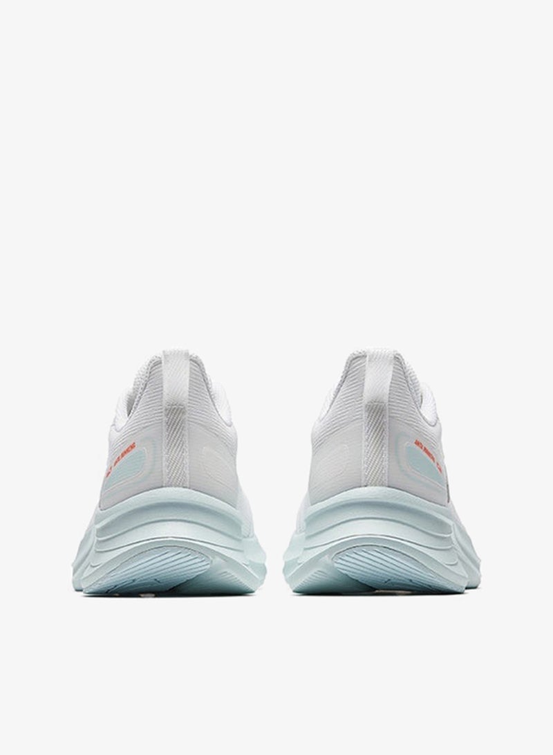 ANTA Lightweight Shock-Absorbing Running Shoes 2025 New Arrival Abrasion Resistant Non-Slip Plaid Sports Running Shoes White - Image 4