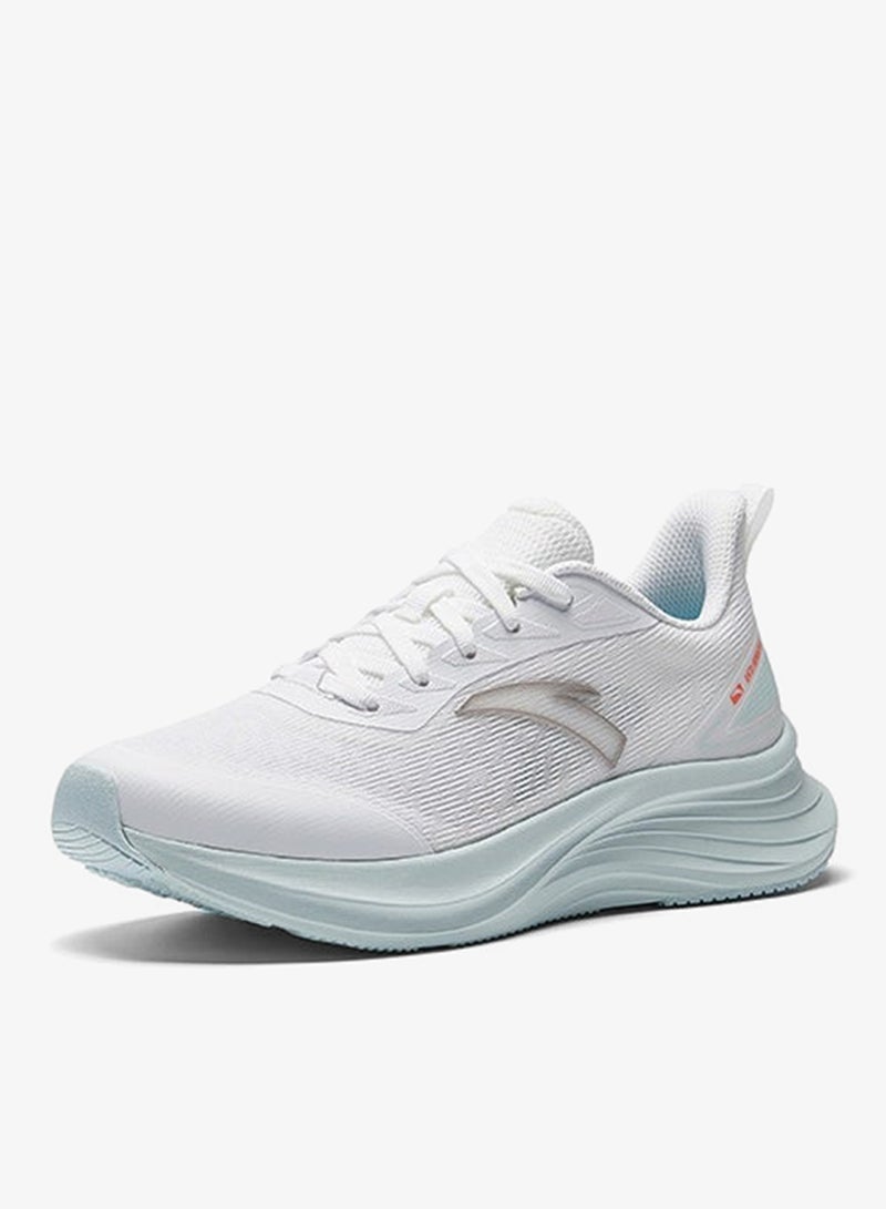 ANTA Lightweight Shock-Absorbing Running Shoes 2025 New Arrival Abrasion Resistant Non-Slip Plaid Sports Running Shoes White - Image 2