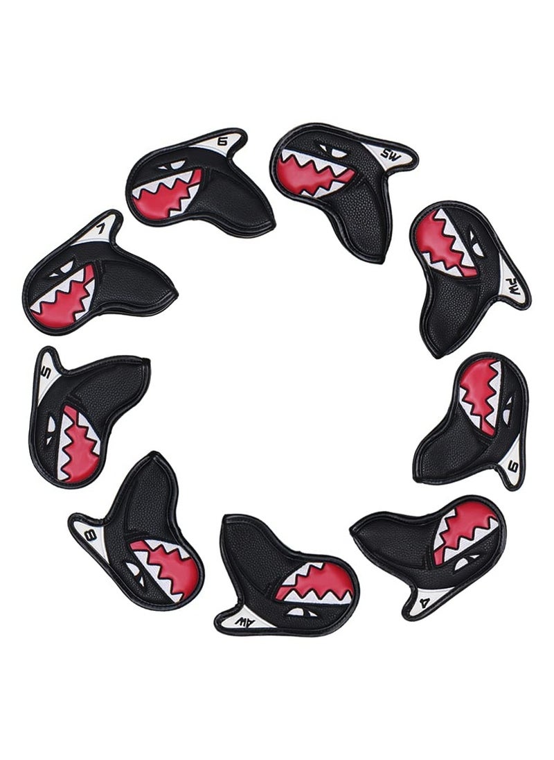 KASTWAVE Golf Iron Covers, Handed Thick PU Leather Embroidery Number Fit Well Club 4-9/A/P/S Fit All Brands Unisex (9 Pcs)  - Image 5