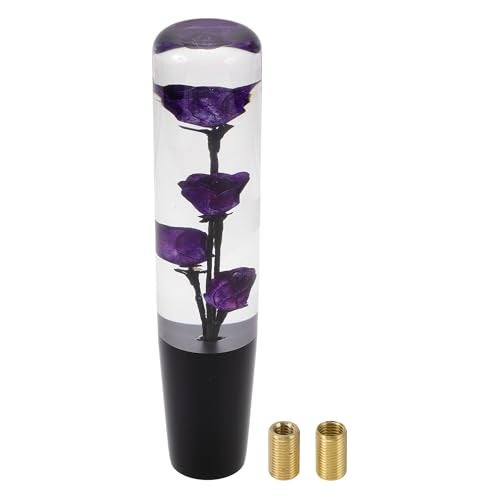 TUCKBOLD Car Gear Shifter Knob 20cm | Front Shift Lever Knob Universal for Automatic and Manual Vehicle Acrylic Purple with 2 Adapter 1 Set - Image 1