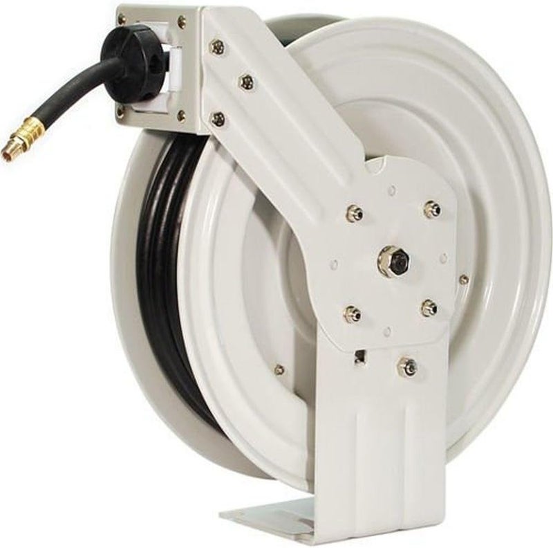 Primefit Primefit HRRUB380503 Industrial Grade Retractable Air Hose Reel with 50Foot Rubber Air Hose