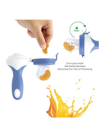 لهاية ميكي ماوس سيليكون وفواكه للأطفال مع مقبض، لتغذية آمنة ذاتية، تخفيف التسنين خالي من البيسفينول، من 6 إلى 9 أشهر - view 3