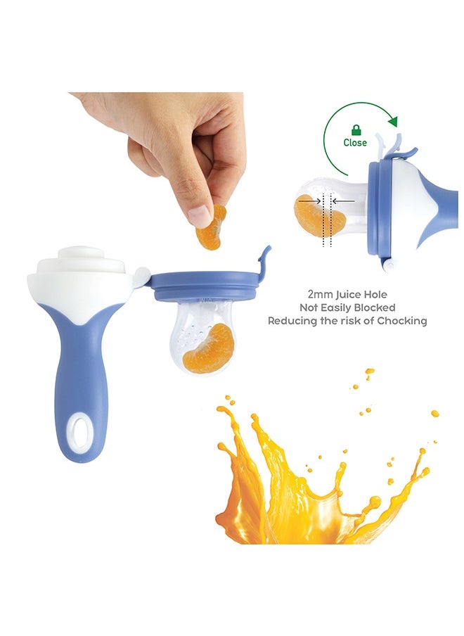 Disney - Mickey Mouse Baby Pacifier Silicone Fresh Fruit Infant Teether With Handle, For Infant Safely Self Feeding, Bpa Free Teething Relief, 6 To 9 Months - Image 1