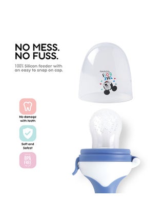 لهاية ميكي ماوس سيليكون وفواكه للأطفال مع مقبض، لتغذية آمنة ذاتية، تخفيف التسنين خالي من البيسفينول، من 6 إلى 9 أشهر - view 2