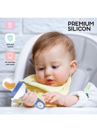 لهاية ميكي ماوس سيليكون وفواكه للأطفال مع مقبض، لتغذية آمنة ذاتية، تخفيف التسنين خالي من البيسفينول، من 6 إلى 9 أشهر - view 4