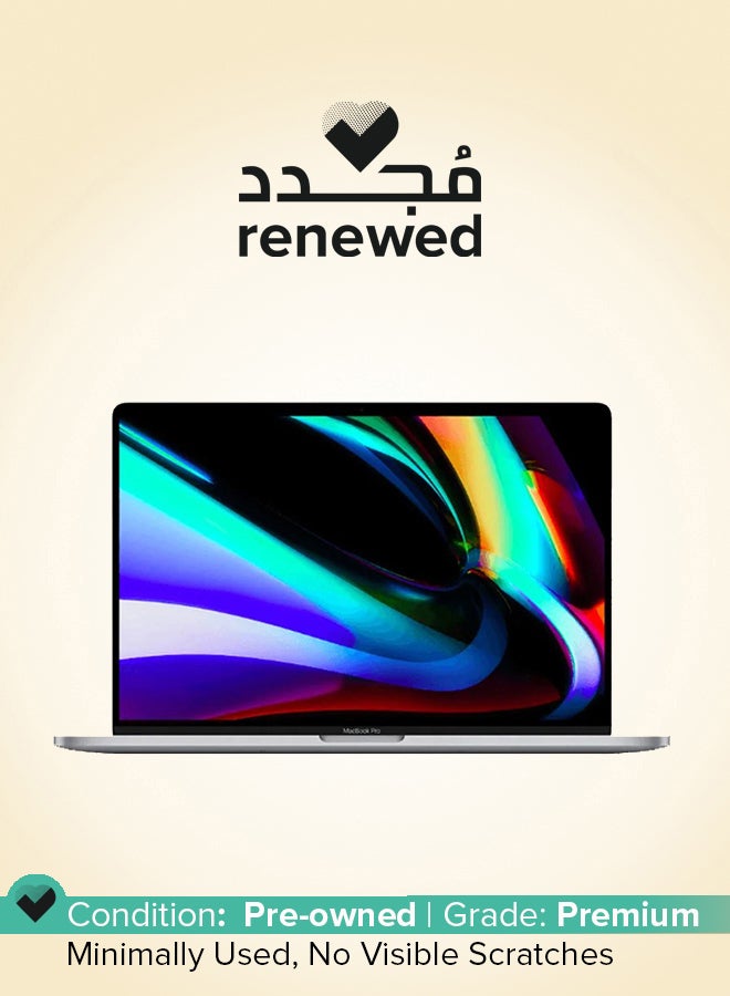 Renewed - MacBook Pro A2141 (2019) Laptop With 16-Inch Display, Core i7 Processor/Quad Core/32GB RAM/512GB SSD/iOS English Space Grey