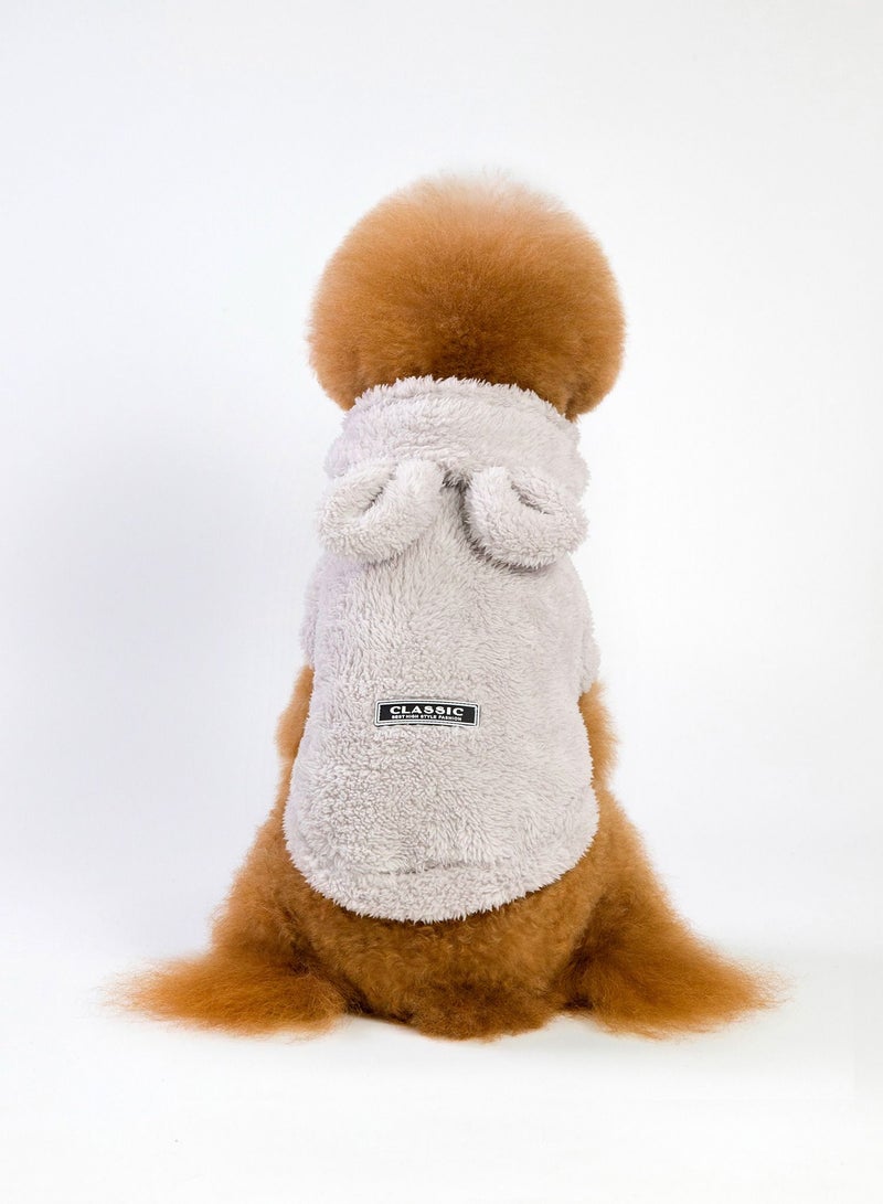 Loquat A pet dog wears a coat and a hat Grey  - Image 3