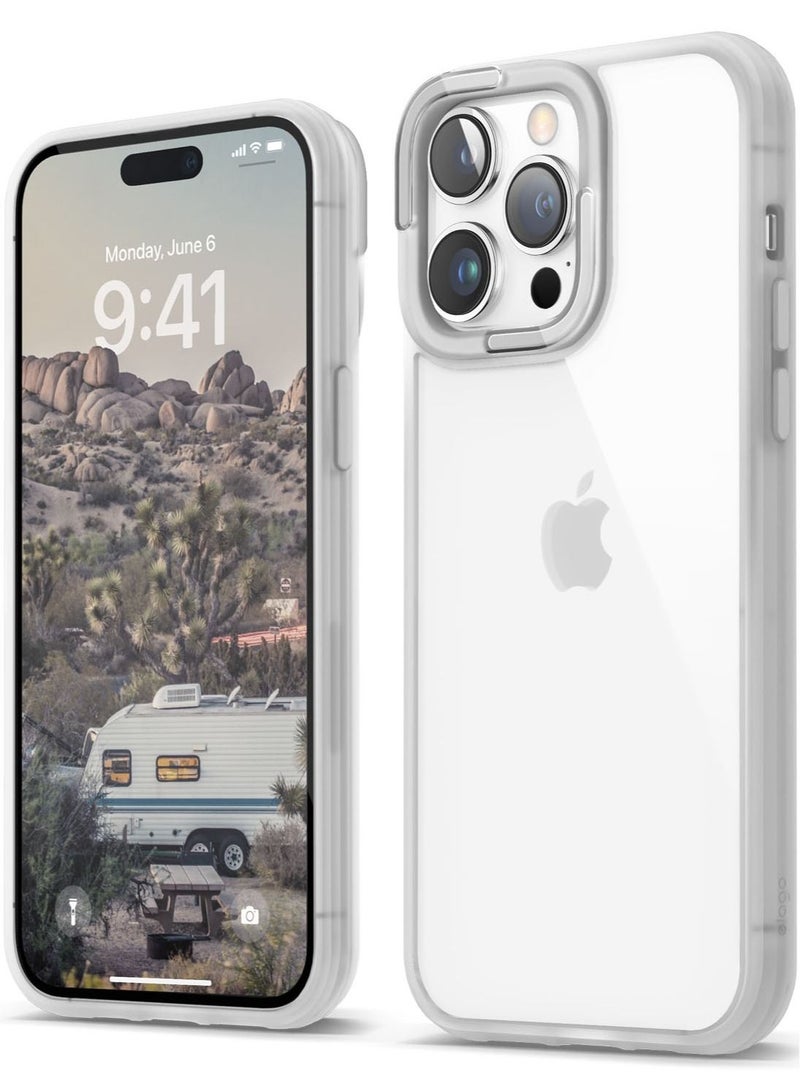 Elago Dual for iPhone 14 Pro Max Case Cover with Hybrid Technology - White - Image 1