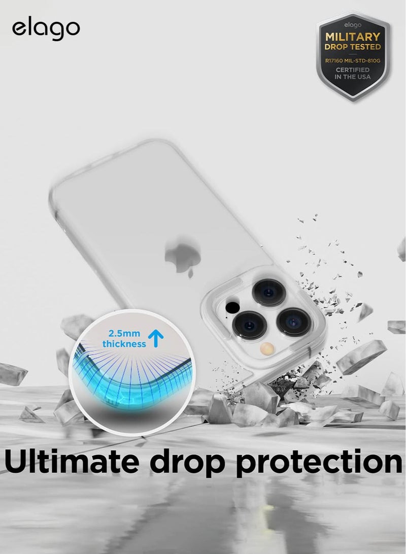 Elago Dual for iPhone 14 Pro Max Case Cover with Hybrid Technology - White - Image 4