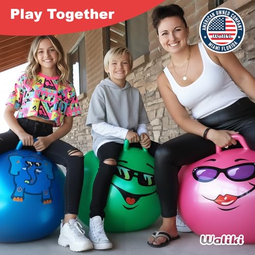 WALIKI Hippity Hop Ball for Adults Races | 29" Pink Hopper | Jumping Ball | Perfect Outdoor Game for Family Fun - Image 4