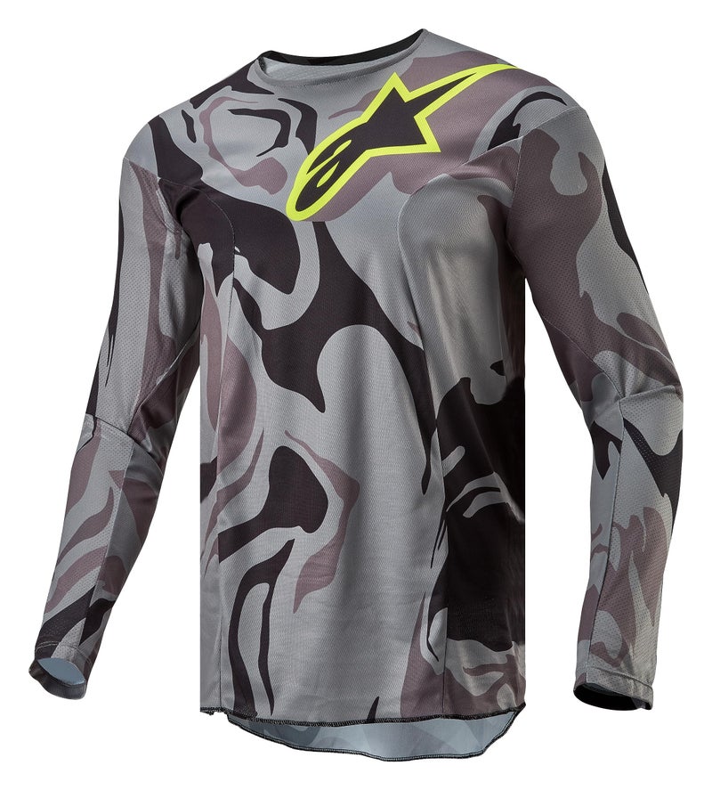Alpinestars Alpinestars Racer Tactical Cast Grey/Camo/Magnet Men's Motocross Jersey, Cast Grey/Camo/Magnet, XXL - Image 1