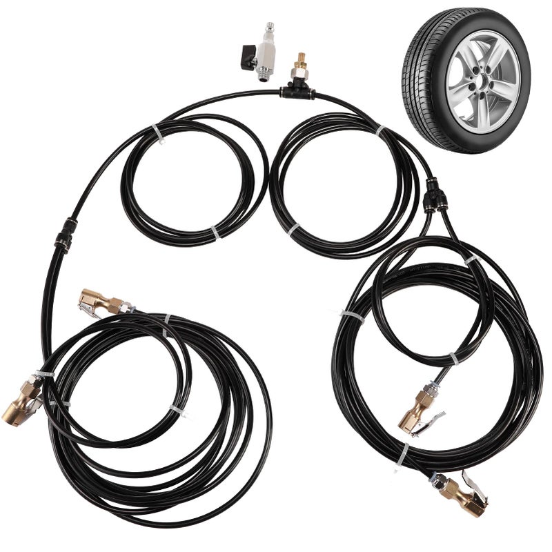 Generic YIYADECO 4 Way Tire Inflation System with Closed Flow Chuck for Car Trucks Off Road Vehicles-Compatible with HPA Tanks and Compressors  - Image 1