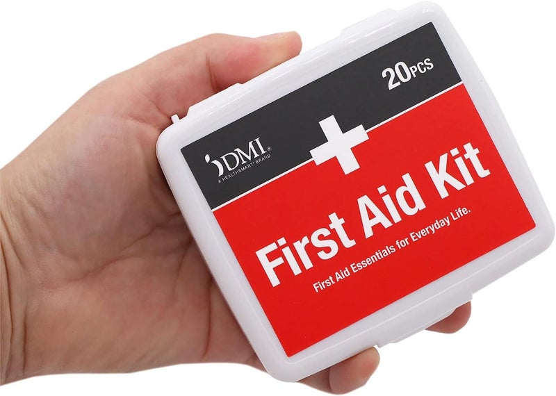 DMI Mini 20Piece FirstAid Kit AllPurpose Use for Minor Cuts and Scrapes Durable WaterResistant Case Convenient and Portable FSA  HSA Eligible - Image 1