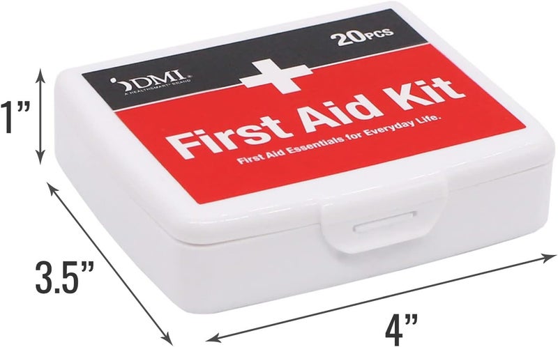 DMI Mini 20Piece FirstAid Kit AllPurpose Use for Minor Cuts and Scrapes Durable WaterResistant Case Convenient and Portable FSA  HSA Eligible - Image 5